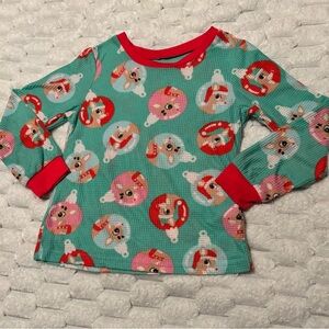 Kids Pajama top with Cute Animal Print .